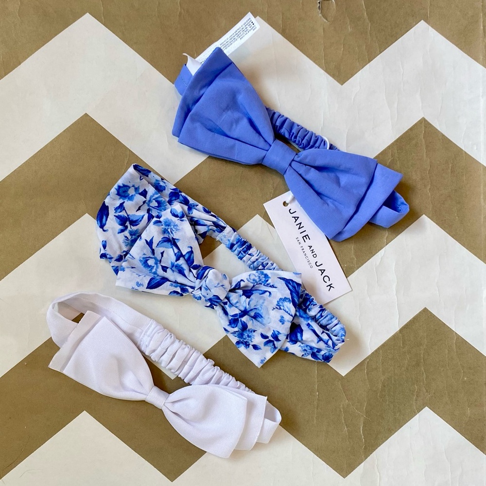 Janie and Jack baby headband bundle
